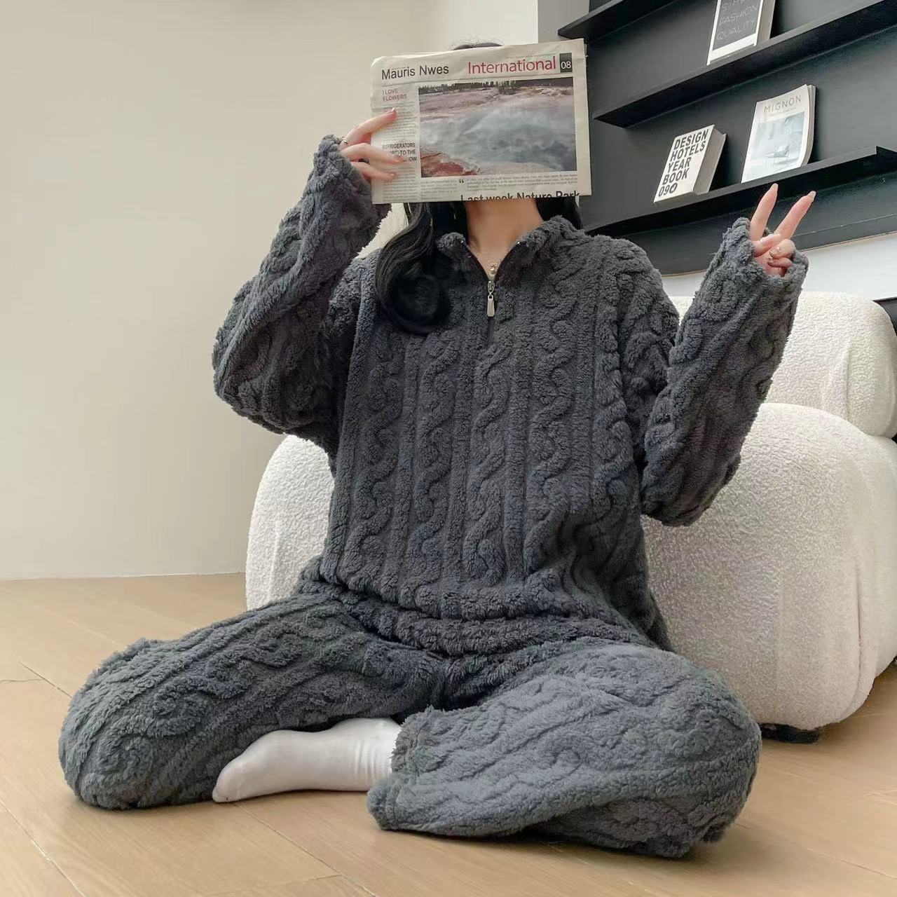 Upliv Winter Couple Fleece Pajamas